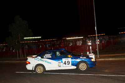49;30-July-2010;Australia;Caloundra;Cameron-McIntosh;Marco-Jansen;QLD;QRC;Queensland;Queensland-Rally-Championship;Subaru-Impreza-WRX-STI;Sunshine-Coast;auto;motion-blur;motorsport;night;racing;wide-angle