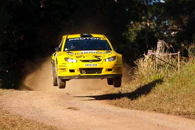 2;31-July-2010;APRC;Asia-Pacific-Rally-Championship;Australia;Chris-Atkinson;Imbil;Proton-Satria-Neo-S2000;QLD;Queensland;Stephane-Prevot;Sunshine-Coast;auto;motorsport;racing;super-telephoto