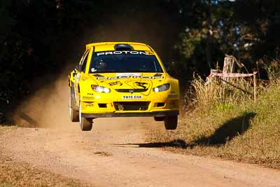 2;31-July-2010;APRC;Asia-Pacific-Rally-Championship;Australia;Chris-Atkinson;Imbil;Proton-Satria-Neo-S2000;QLD;Queensland;Stephane-Prevot;Sunshine-Coast;auto;motorsport;racing;super-telephoto