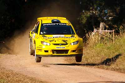 2;31-July-2010;APRC;Asia-Pacific-Rally-Championship;Australia;Chris-Atkinson;Imbil;Proton-Satria-Neo-S2000;QLD;Queensland;Stephane-Prevot;Sunshine-Coast;auto;motorsport;racing;super-telephoto