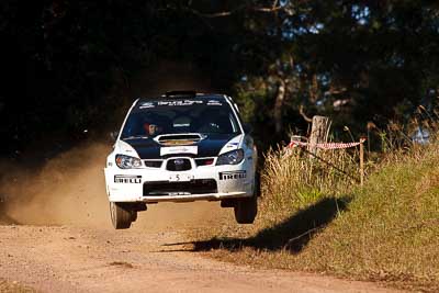 5;31-July-2010;APRC;Asia-Pacific-Rally-Championship;Australia;Brendan-Reeves;Imbil;QLD;Queensland;Rhianon-Smyth;Subaru-Impreza-WRX-STI;Sunshine-Coast;auto;motorsport;racing;super-telephoto