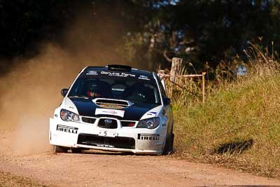 5;31-July-2010;APRC;Asia-Pacific-Rally-Championship;Australia;Brendan-Reeves;Imbil;QLD;Queensland;Rhianon-Smyth;Subaru-Impreza-WRX-STI;Sunshine-Coast;auto;motorsport;racing;super-telephoto