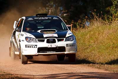 5;31-July-2010;APRC;Asia-Pacific-Rally-Championship;Australia;Brendan-Reeves;Imbil;QLD;Queensland;Rhianon-Smyth;Subaru-Impreza-WRX-STI;Sunshine-Coast;auto;motorsport;racing;super-telephoto