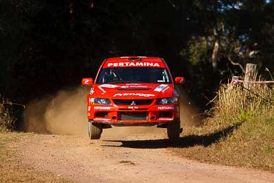 8;31-July-2010;APRC;Asia-Pacific-Rally-Championship;Australia;Evo-9;Imbil;Mitsubishi-Lancer;Mitsubishi-Lancer-Evolution-IX;Pertamina-Rally-Team;QLD;Queensland;Rifat-Sungkar;Scott-Beckwith;Sunshine-Coast;auto;motorsport;racing;super-telephoto