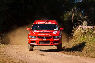 8;31-July-2010;APRC;Asia-Pacific-Rally-Championship;Australia;Evo-9;Imbil;Mitsubishi-Lancer;Mitsubishi-Lancer-Evolution-IX;Pertamina-Rally-Team;QLD;Queensland;Rifat-Sungkar;Scott-Beckwith;Sunshine-Coast;auto;motorsport;racing;super-telephoto