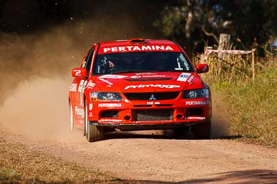 8;31-July-2010;APRC;Asia-Pacific-Rally-Championship;Australia;Evo-9;Imbil;Mitsubishi-Lancer;Mitsubishi-Lancer-Evolution-IX;Pertamina-Rally-Team;QLD;Queensland;Rifat-Sungkar;Scott-Beckwith;Sunshine-Coast;auto;motorsport;racing;super-telephoto