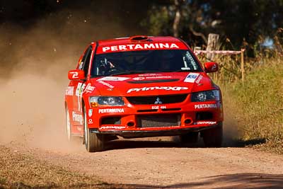 8;31-July-2010;APRC;Asia-Pacific-Rally-Championship;Australia;Evo-9;Imbil;Mitsubishi-Lancer;Mitsubishi-Lancer-Evolution-IX;Pertamina-Rally-Team;QLD;Queensland;Rifat-Sungkar;Scott-Beckwith;Sunshine-Coast;auto;motorsport;racing;super-telephoto