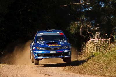 9;31-July-2010;APRC;Asia-Pacific-Rally-Championship;Australia;Ben-Searcy;Imbil;Jean‒Louis-Leyraud;QLD;Queensland;Subaru-Impreza-WRX-STI;Sunshine-Coast;auto;motorsport;racing;super-telephoto