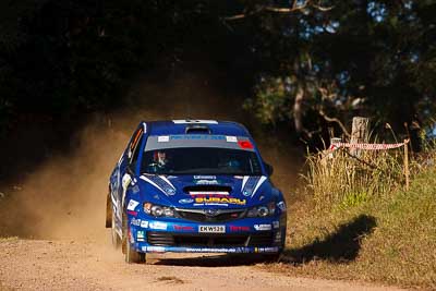 9;31-July-2010;APRC;Asia-Pacific-Rally-Championship;Australia;Ben-Searcy;Imbil;Jean‒Louis-Leyraud;QLD;Queensland;Subaru-Impreza-WRX-STI;Sunshine-Coast;auto;motorsport;racing;super-telephoto