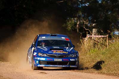 9;31-July-2010;APRC;Asia-Pacific-Rally-Championship;Australia;Ben-Searcy;Imbil;Jean‒Louis-Leyraud;QLD;Queensland;Subaru-Impreza-WRX-STI;Sunshine-Coast;auto;motorsport;racing;super-telephoto