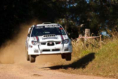 14;31-July-2010;ARC;Australia;Australian-Rally-Championship;Imbil;QLD;Queensland;Simon-Evans;Subaru-Impreza-WRX;Sue-Evans;Sunshine-Coast;auto;motorsport;racing;super-telephoto