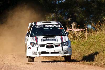 14;31-July-2010;ARC;Australia;Australian-Rally-Championship;Imbil;QLD;Queensland;Simon-Evans;Subaru-Impreza-WRX;Sue-Evans;Sunshine-Coast;auto;motorsport;racing;super-telephoto