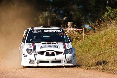 14;31-July-2010;ARC;Australia;Australian-Rally-Championship;Imbil;QLD;Queensland;Simon-Evans;Subaru-Impreza-WRX;Sue-Evans;Sunshine-Coast;auto;motorsport;racing;super-telephoto