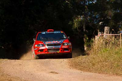 16;31-July-2010;ARC;Activ-Rallysport;Australia;Australian-Rally-Championship;Evo-9;Imbil;Justin-Dowel;Matt-Lee;Mitsubishi-Lancer;Mitsubishi-Lancer-Evolution-IX;QLD;Queensland;Sunshine-Coast;auto;motorsport;racing;super-telephoto