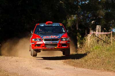 16;31-July-2010;ARC;Activ-Rallysport;Australia;Australian-Rally-Championship;Evo-9;Imbil;Justin-Dowel;Matt-Lee;Mitsubishi-Lancer;Mitsubishi-Lancer-Evolution-IX;QLD;Queensland;Sunshine-Coast;auto;motorsport;racing;super-telephoto