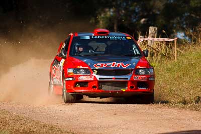 16;31-July-2010;ARC;Activ-Rallysport;Australia;Australian-Rally-Championship;Evo-9;Imbil;Justin-Dowel;Matt-Lee;Mitsubishi-Lancer;Mitsubishi-Lancer-Evolution-IX;QLD;Queensland;Sunshine-Coast;auto;motorsport;racing;super-telephoto