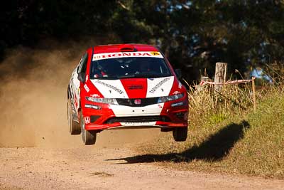 19;31-July-2010;ARC;Australia;Australian-Rally-Championship;Eli-Evans;Glen-Weston;Honda-Civic-Type-R;Imbil;QLD;Queensland;Sunshine-Coast;auto;motorsport;racing;super-telephoto