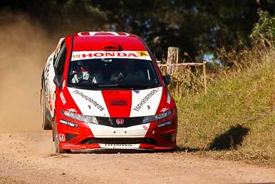 19;31-July-2010;ARC;Australia;Australian-Rally-Championship;Eli-Evans;Glen-Weston;Honda-Civic-Type-R;Imbil;QLD;Queensland;Sunshine-Coast;auto;motorsport;racing;super-telephoto