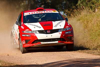 19;31-July-2010;ARC;Australia;Australian-Rally-Championship;Eli-Evans;Glen-Weston;Honda-Civic-Type-R;Imbil;QLD;Queensland;Sunshine-Coast;auto;motorsport;racing;super-telephoto