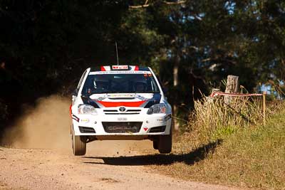 22;31-July-2010;ARC;Australia;Australian-Rally-Championship;Imbil;Margot-Knowles;QLD;Queensland;Simon-Knowles;Sunshine-Coast;Toyota-Corolla-Sportivo;auto;motorsport;racing;super-telephoto