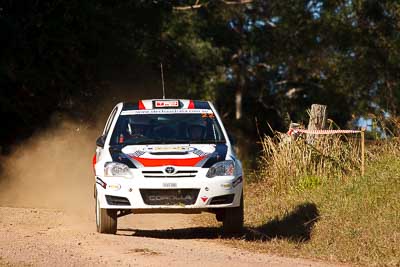 22;31-July-2010;ARC;Australia;Australian-Rally-Championship;Imbil;Margot-Knowles;QLD;Queensland;Simon-Knowles;Sunshine-Coast;Toyota-Corolla-Sportivo;auto;motorsport;racing;super-telephoto