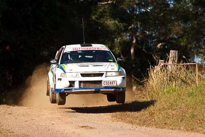 23;31-July-2010;ARC;Australia;Australian-Rally-Championship;Bruce-Fullerton;Evo-6;Hugh-Reardon‒Smith;Imbil;Mitsubishi-Lancer;Mitsubishi-Lancer-Evolution-VI;QLD;Queensland;Sunshine-Coast;auto;motorsport;racing;super-telephoto