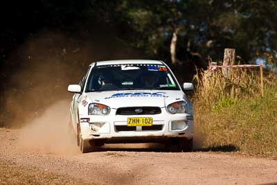 26;31-July-2010;ARC;Australia;Australian-Rally-Championship;Imbil;John-Berne;QLD;Queensland;Subaru-Impreza-RS;Sunshine-Coast;Tony-Best;auto;motorsport;racing;super-telephoto