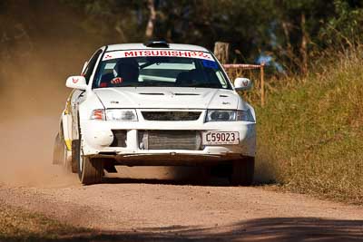 32;31-July-2010;Australia;Erik-Johnsson;Erin-Kelly;Evo-6;Imbil;Mitsubishi-Lancer;Mitsubishi-Lancer-Evolution-VI;QLD;QRC;Queensland;Queensland-Rally-Championship;Sunshine-Coast;auto;motorsport;racing;super-telephoto