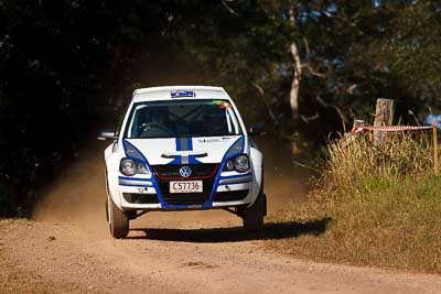 34;31-July-2010;Australia;Gerard-McConkey;Imbil;Marius-Swart;QLD;QRC;Queensland;Queensland-Rally-Championship;Sunshine-Coast;Volkswagen-Polo-S2000;auto;motorsport;racing;super-telephoto