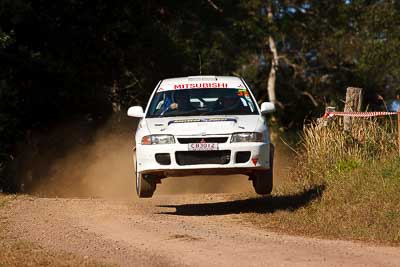 35;31-July-2010;Australia;Imbil;Joanne-ODell;Mitsubishi-Lancer-Evolution-I;QLD;QRC;Queensland;Queensland-Rally-Championship;Robert-Bishop;Sunshine-Coast;auto;motorsport;racing;super-telephoto