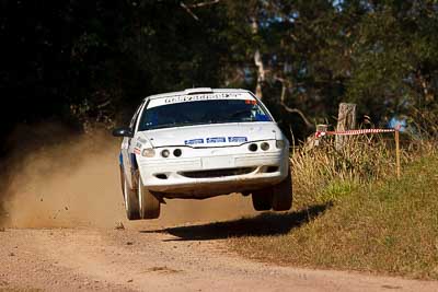 39;31-July-2010;Australia;Ford-Falcon-XR8;Ian-Menzies;Imbil;QLD;QRC;Queensland;Queensland-Rally-Championship;Robert-McGowan;Sunshine-Coast;auto;motorsport;racing;super-telephoto