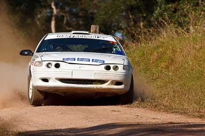 39;31-July-2010;Australia;Ford-Falcon-XR8;Ian-Menzies;Imbil;QLD;QRC;Queensland;Queensland-Rally-Championship;Robert-McGowan;Sunshine-Coast;auto;motorsport;racing;super-telephoto