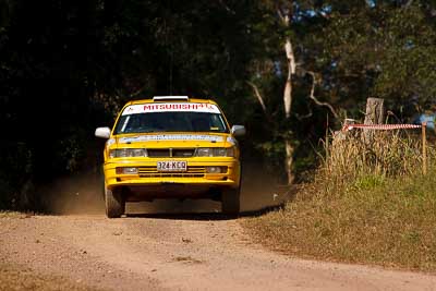 41;31-July-2010;Australia;Imbil;Mitsubishi-Galant-VR4;QLD;QRC;Queensland;Queensland-Rally-Championship;Ross-Cox;Sunshine-Coast;Teresa-Daniels;auto;motorsport;racing;super-telephoto