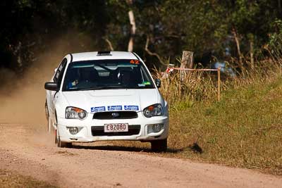 42;31-July-2010;Australia;Greg-Latham;Imbil;QLD;QRC;Queensland;Queensland-Rally-Championship;Stephanie-Booth;Subaru-Impreza-RS;Sunshine-Coast;auto;motorsport;racing;super-telephoto