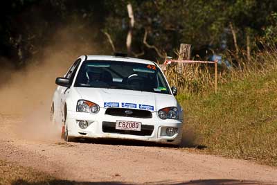 42;31-July-2010;Australia;Greg-Latham;Imbil;QLD;QRC;Queensland;Queensland-Rally-Championship;Stephanie-Booth;Subaru-Impreza-RS;Sunshine-Coast;auto;motorsport;racing;super-telephoto