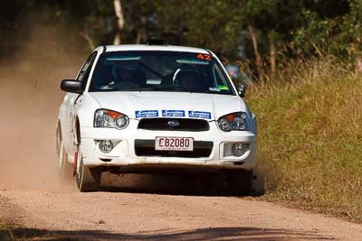 42;31-July-2010;Australia;Greg-Latham;Imbil;QLD;QRC;Queensland;Queensland-Rally-Championship;Stephanie-Booth;Subaru-Impreza-RS;Sunshine-Coast;auto;motorsport;racing;super-telephoto