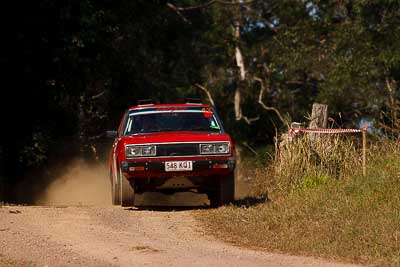 43;31-July-2010;Andrew-Rask;Australia;Datsun-Stanza;Donna-Rask;Imbil;QLD;QRC;Queensland;Queensland-Rally-Championship;Sunshine-Coast;auto;motorsport;racing;super-telephoto