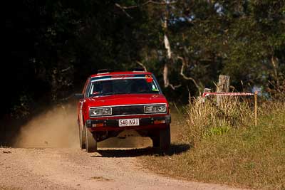 43;31-July-2010;Andrew-Rask;Australia;Datsun-Stanza;Donna-Rask;Imbil;QLD;QRC;Queensland;Queensland-Rally-Championship;Sunshine-Coast;auto;motorsport;racing;super-telephoto