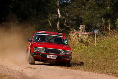 43;31-July-2010;Andrew-Rask;Australia;Datsun-Stanza;Donna-Rask;Imbil;QLD;QRC;Queensland;Queensland-Rally-Championship;Sunshine-Coast;auto;motorsport;racing;super-telephoto