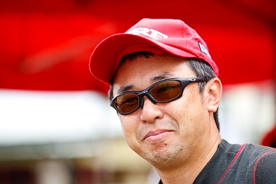 31-July-2010;APRC;Asia-Pacific-Rally-Championship;Australia;Imbil;Katsu-Taguchi;QLD;Queensland;Sunshine-Coast;auto;motorsport;portrait;racing;service-centre;service-park;telephoto