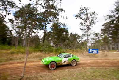 64;31-July-2010;Alan-Stean;Australia;Datsun-260Z;Imbil;QLD;Queensland;Richard-Galley;Sunshine-Coast;auto;classic;historic;motorsport;racing;vintage;wide-angle