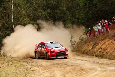 1;31-July-2010;APRC;Asia-Pacific-Rally-Championship;Australia;Chris-Murphy;Evo-10;Imbil;Katsu-Taguchi;Mitsubishi-Lancer;Mitsubishi-Lancer-Evolution-X;QLD;Queensland;Sunshine-Coast;Team-MRF;auto;motorsport;racing;telephoto