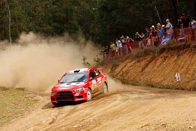 1;31-July-2010;APRC;Asia-Pacific-Rally-Championship;Australia;Chris-Murphy;Evo-10;Imbil;Katsu-Taguchi;Mitsubishi-Lancer;Mitsubishi-Lancer-Evolution-X;QLD;Queensland;Sunshine-Coast;Team-MRF;auto;motorsport;racing;telephoto