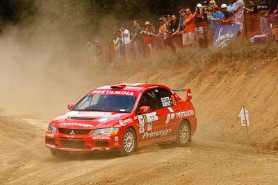 8;31-July-2010;APRC;Asia-Pacific-Rally-Championship;Australia;Evo-9;Imbil;Mitsubishi-Lancer;Mitsubishi-Lancer-Evolution-IX;Pertamina-Rally-Team;QLD;Queensland;Rifat-Sungkar;Scott-Beckwith;Sunshine-Coast;auto;motorsport;racing;telephoto