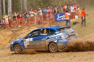 9;31-July-2010;APRC;Asia-Pacific-Rally-Championship;Australia;Ben-Searcy;Imbil;Jean‒Louis-Leyraud;QLD;Queensland;Subaru-Impreza-WRX-STI;Sunshine-Coast;auto;motorsport;racing;telephoto