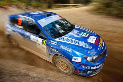 9;31-July-2010;APRC;Asia-Pacific-Rally-Championship;Australia;Ben-Searcy;Imbil;Jean‒Louis-Leyraud;QLD;Queensland;Subaru-Impreza-WRX-STI;Sunshine-Coast;auto;motorsport;racing;wide-angle