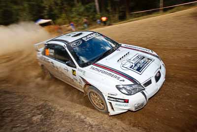 14;31-July-2010;ARC;Australia;Australian-Rally-Championship;Imbil;QLD;Queensland;Simon-Evans;Subaru-Impreza-WRX;Sue-Evans;Sunshine-Coast;auto;motorsport;racing;wide-angle