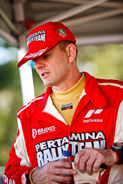 31-July-2010;APRC;Asia-Pacific-Rally-Championship;Australia;Imbil;QLD;Queensland;Scott-Beckwith;Sunshine-Coast;auto;motorsport;portrait;racing;service-centre;service-park;telephoto