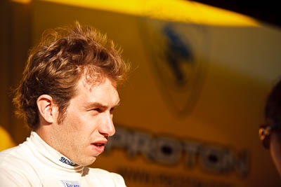 31-July-2010;APRC;Asia-Pacific-Rally-Championship;Australia;Chris-Atkinson;Imbil;QLD;Queensland;Sunshine-Coast;auto;motorsport;portrait;racing;service-centre;service-park;telephoto