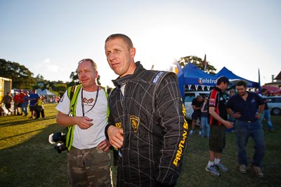 31-July-2010;APRC;Alister-McRae;Asia-Pacific-Rally-Championship;Australia;Imbil;QLD;Queensland;Sunshine-Coast;auto;motorsport;portrait;racing;service-centre;service-park;wide-angle